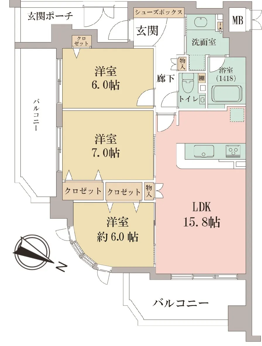 ヴェリーナ千里中央　6階部分